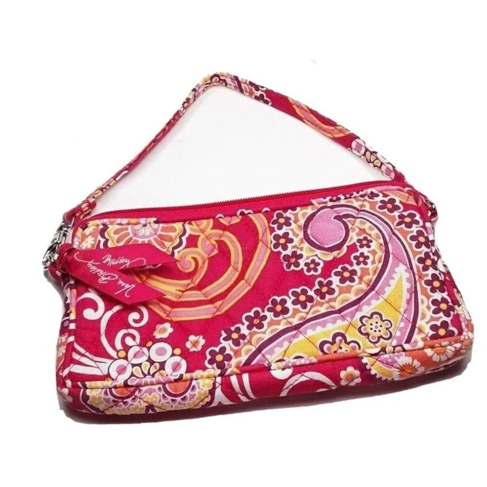 Vintage Vera Bradley Retired Raspberry Fizz Wristlet Purse